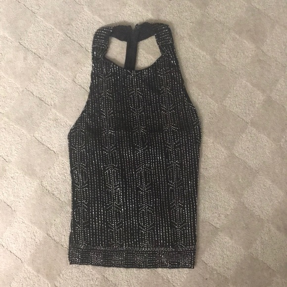 NWT Alice+Olivia Sequin Open Back Tank Top size XS - Picture 5 of 7